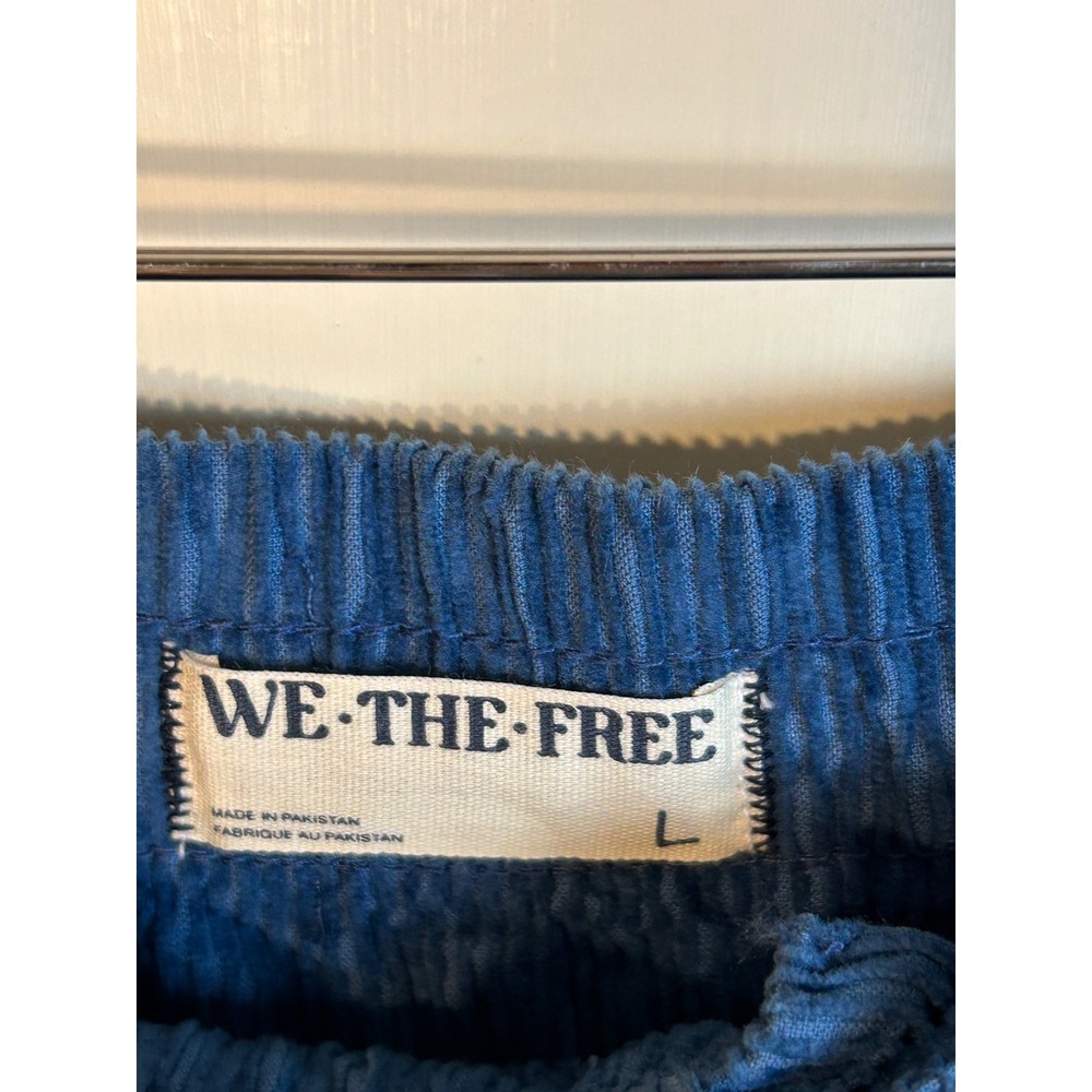 Free People We The Free Modern Love Corduroy Pants Blue Large - Picture 3 of 6